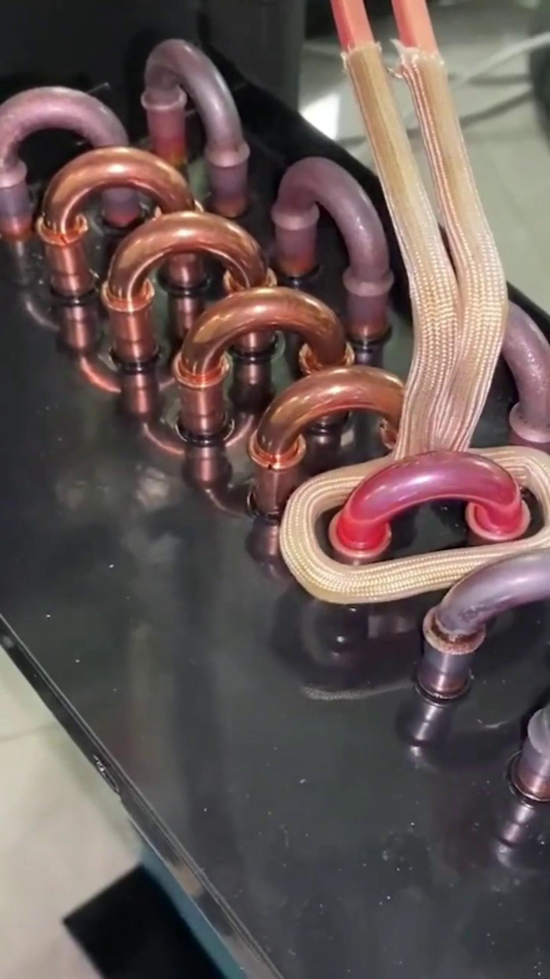 高频钎焊空调铜管，简单高效替代火烧 