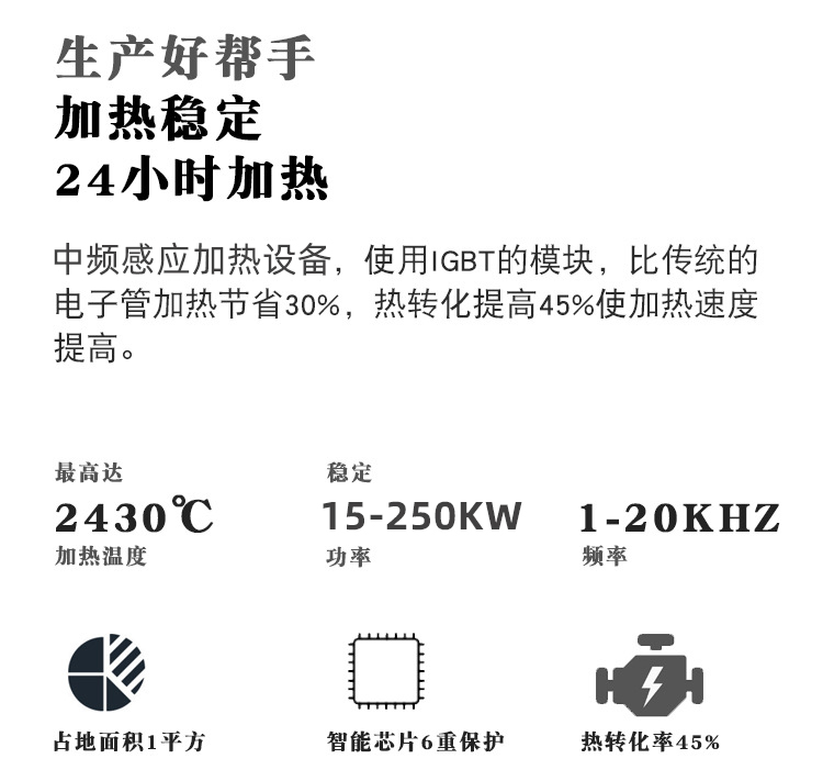 中频蜜桃精品视频加热设备HTM-15AB 15KW中频电源(图5)